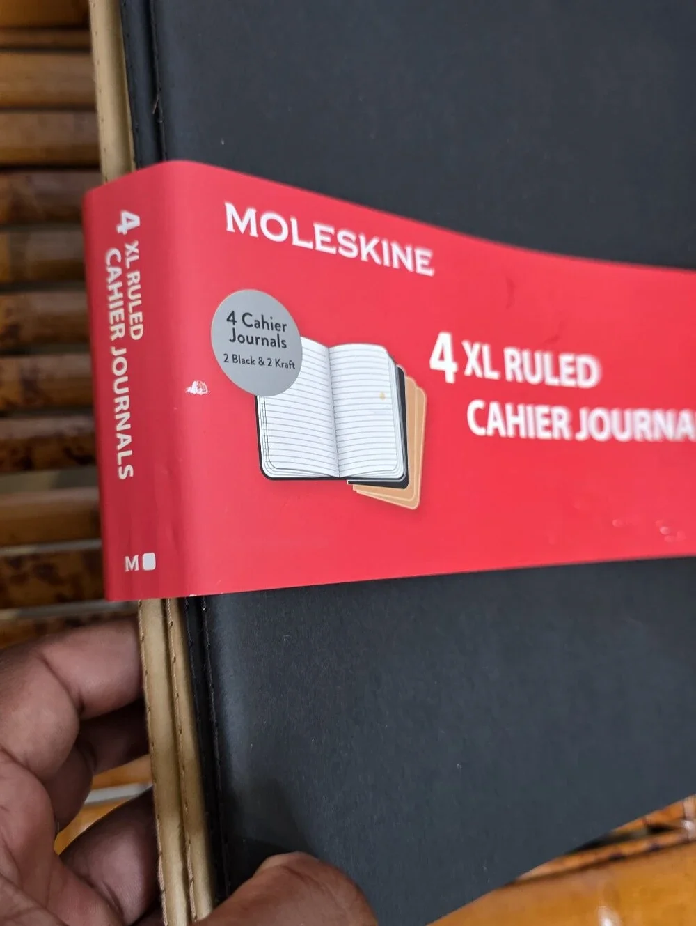 Moleskin 4 Pack Journals 4 XL Ruled Cahier Joirnals